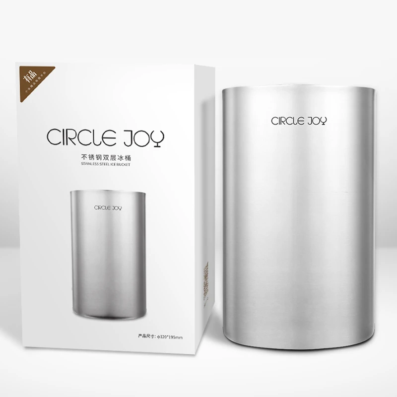 Youpin Circle Joy двойное ведро для льда из нержавеющей стали эффективная изоляция мини