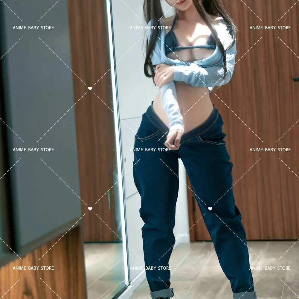 Косплей костюмы иллюстратора гитары сестры сексуальный джинсовый костюм аниме