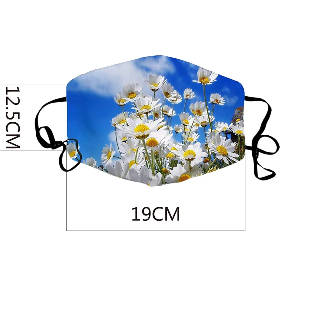 

Adults 1pcs mask + 2pcs Filters printed masks Washable Protective Masks Mascarillas Face Shield Masque Facial Masks