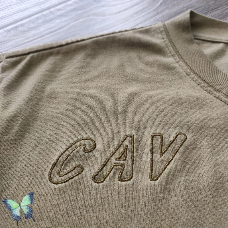 

Embroidery Solid Cav Empt T Shirt Men Women Top Quality Red Portrait T-shirt Cavempt Tops 100% Cotton Comfortable