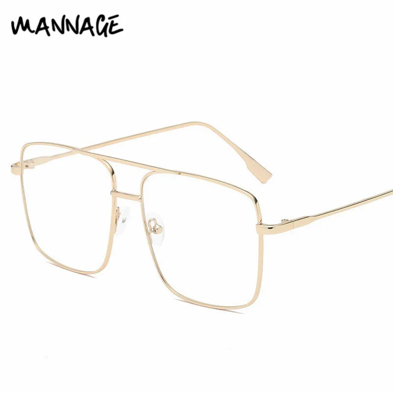 Большие очки оправа для женщин и мужчин компьютерные металлические оправы очков