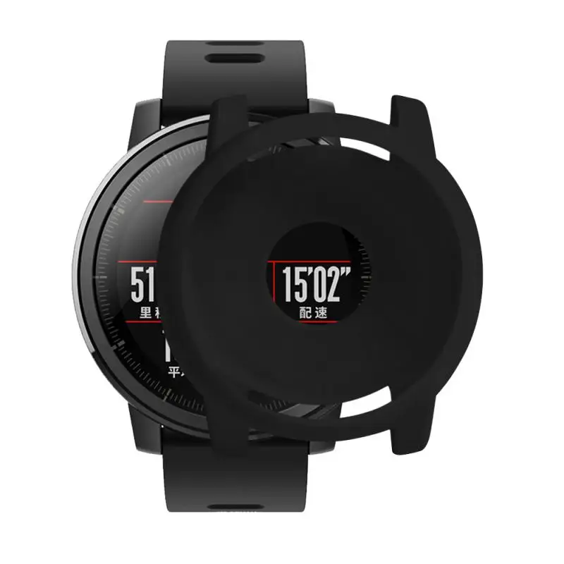 

Protector Shell For Xiaomi Huami For Amazfit 2/2S Stratos Full Frame Silicone Protective Case For Amazfit 2 Stratos Watch Frame
