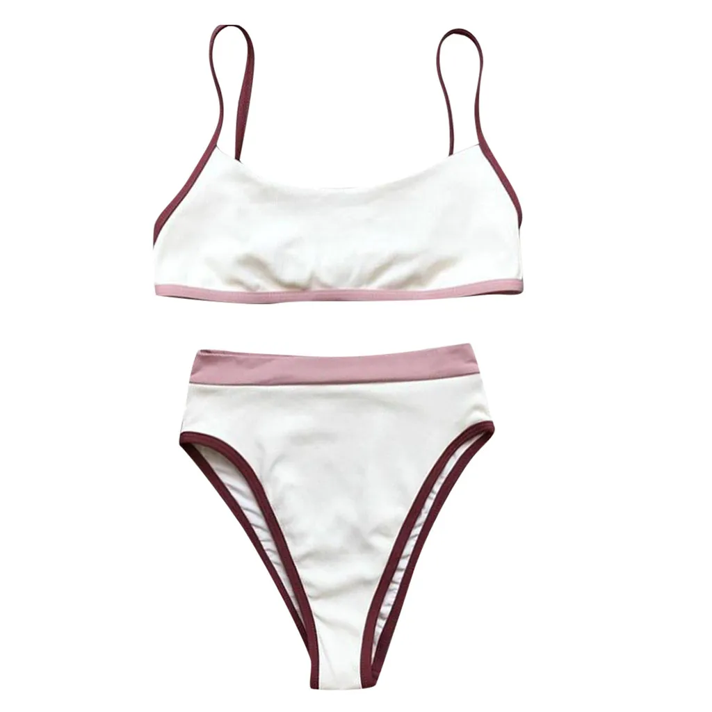 Женский купальник-бикини летний сексуальный купальник с принтом пляжная одежда