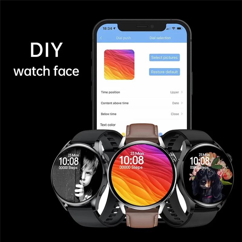 Смарт-часы Wear 3 Pro мужские водонепроницаемые с поддержкой Bluetooth и Пульсометром |