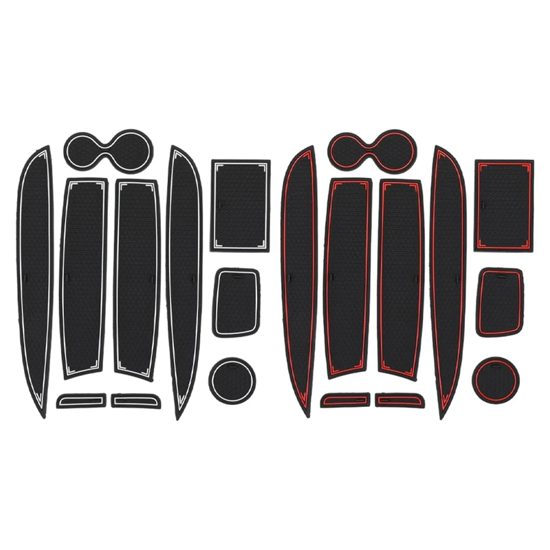 

10 шт. Салонные подложки для Renault Clio 4 интерьера анти-скольжения ворота Слот Кубок Pad стайлинга автомобилей