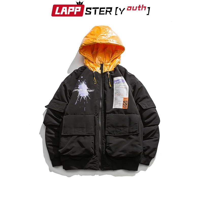 LAPPSTER Youth мужские уличные зимние куртки в стиле хип хоп Толстые 2020 Harajuku корейская