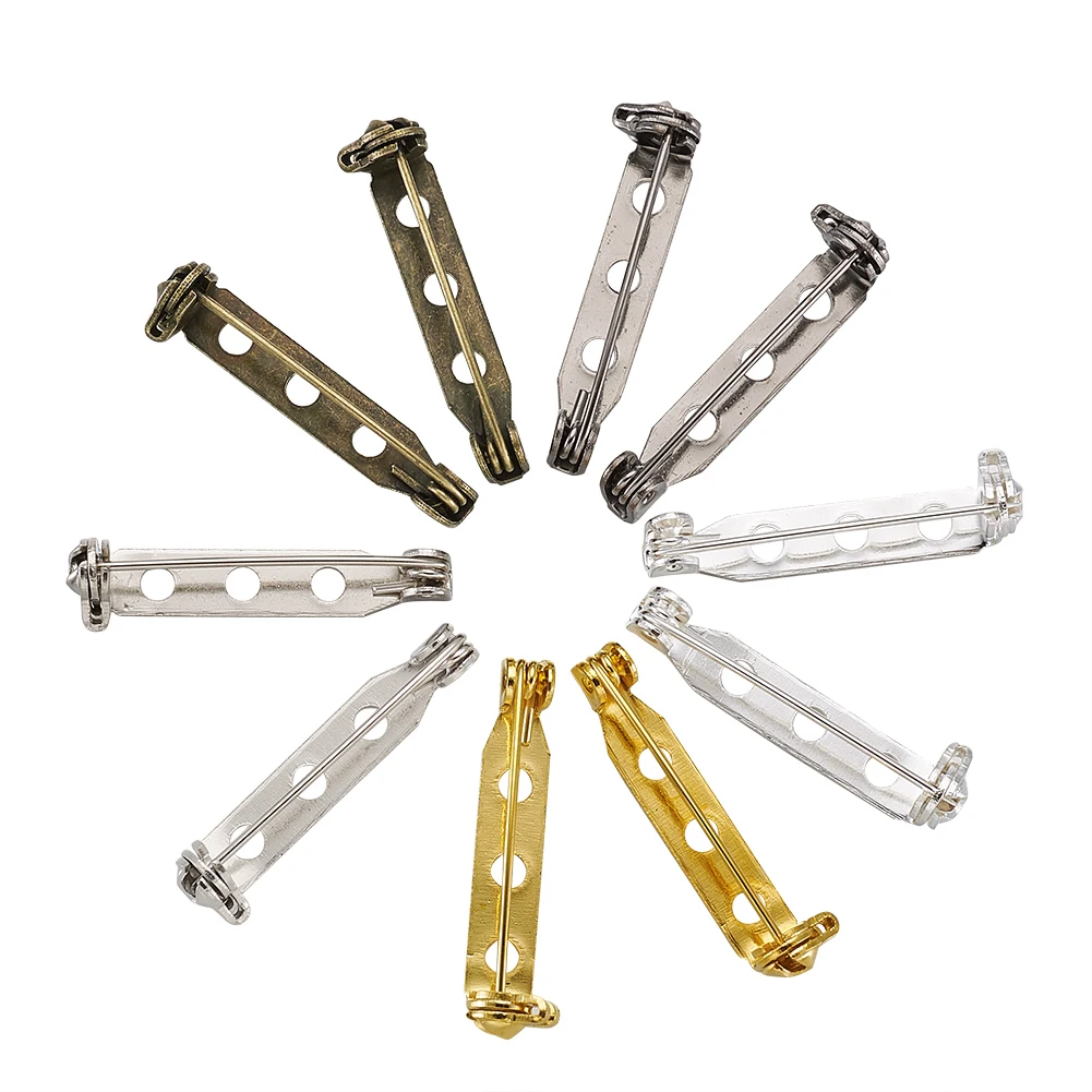 100 шт. железная брошь булавка для безопасной задней панели разноцветное