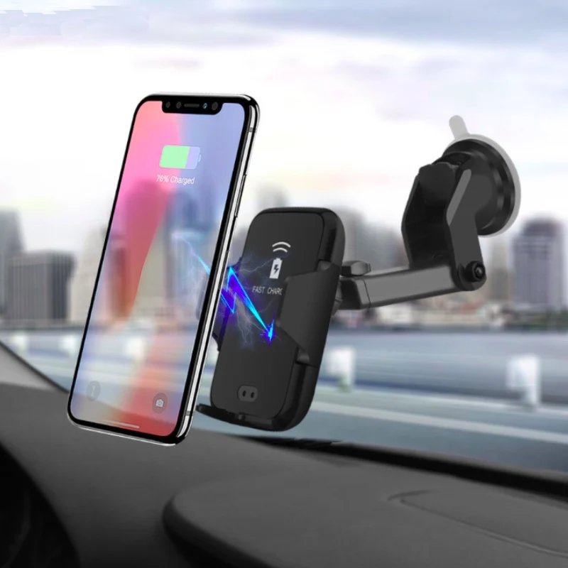 Беспроводное Автомобильное зарядное устройство Qi с инфракрасным датчиком