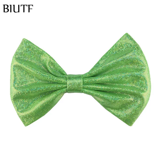 12-green 5 шт./лот 5 ''Горячая штампованная бабочка для волос с блеском заколка для волос для девочек Детский бутик головной убор бант для волос для девочек лучший подарок HDJ156 - Цвет: 12-green