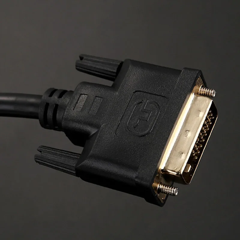 Кабель HDMI-совместимый с DVI Мужской адаптер 24 + 1 золотым покрытием 1080P для HD ТВ