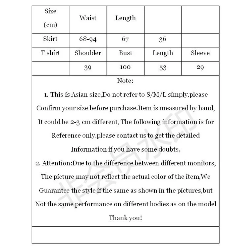 

Women Set White Short Sleeve O-neck Cartoon Print T Shirt And Haight Waist Cartoon Embroidery Knee Length Pleated Skirt 2 Piece
