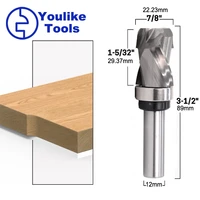 12mm 12 shank bearing ultra perfomance compression flush trim solid carbide cnc router bit end mill milling cutters for wood