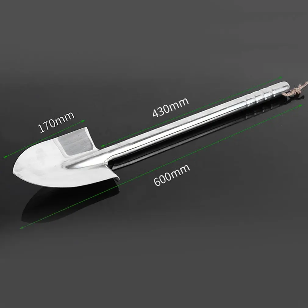 

Stainless Steel Garden Shovel Durable Outdoor Explore Camping Spade Shovel Emergency Survival Hand Tool Garden Shovel