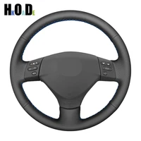 diy black hand stitched steering wheel cover artificial leather car steering wheel covers for lexus rx330 rx400h rx400 2004 2007