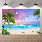 Фон Neoback для фотосъемки детей с изображением океана сокровищ голубого моря пляжа летних каникул