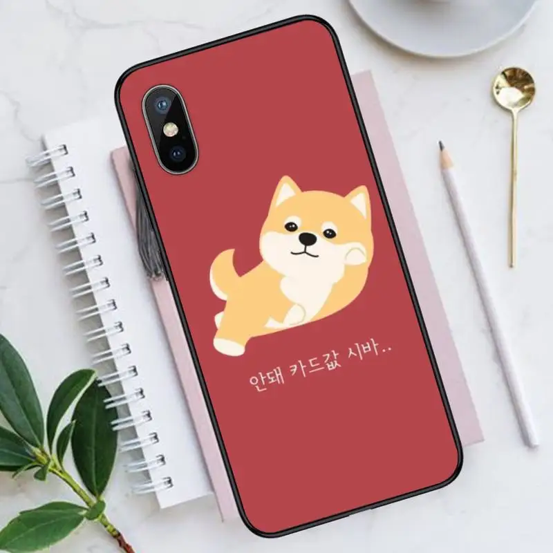 

Japanese cartoon corgi Phone Case for iPhone 11 12 mini pro XS MAX 8 7 6 6S Plus X 5S SE 2020 XR Luxury brand shell funda