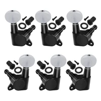 dropship 3r3l guitar tuning pegs sealed string locking tuners machine heads with pearl white button for electric acoustic guitar