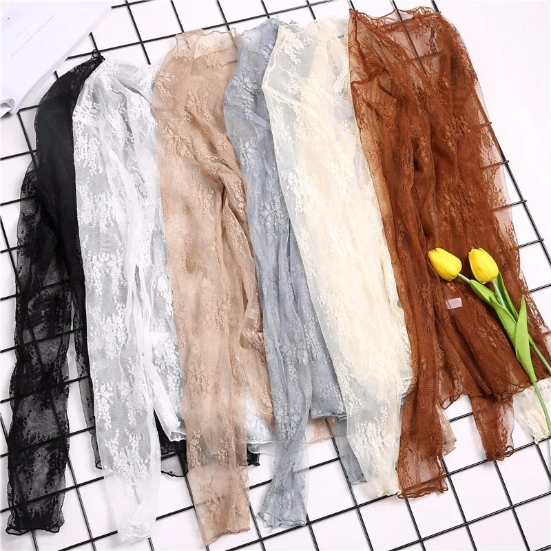 Кружевная рубашка с вышивкой женское платье длинными рукавами Свободная