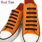 Силиконовые шнурки, 12 шт.лот, без завязывания, эластичные, специальные шнурки для обуви для детей и взрослых