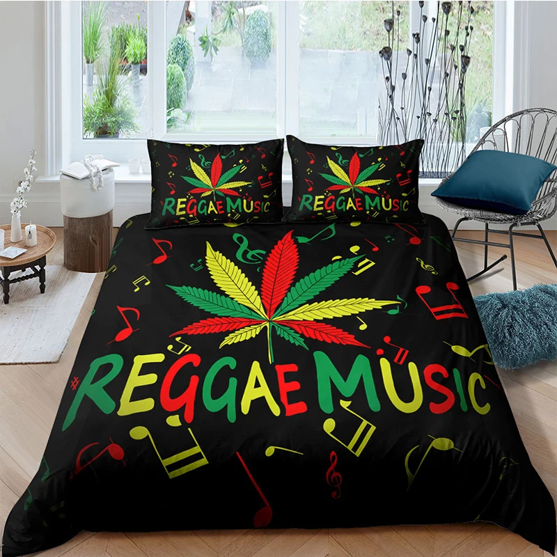 

3D Bedding Set Single Double Maple Leaf Printed Duvet Cover Set Twin Queen King Size Bedclothes For Adults Bed Clothes