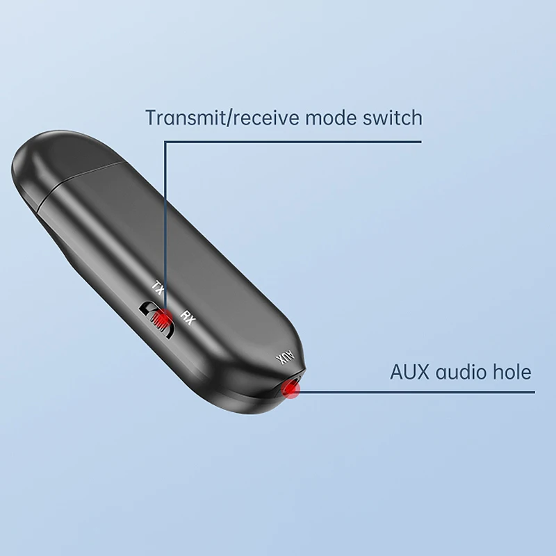 5 0 Bluetooth адаптер Светодиодный Sn Беспроводной o синий зуб передатчик приемник для