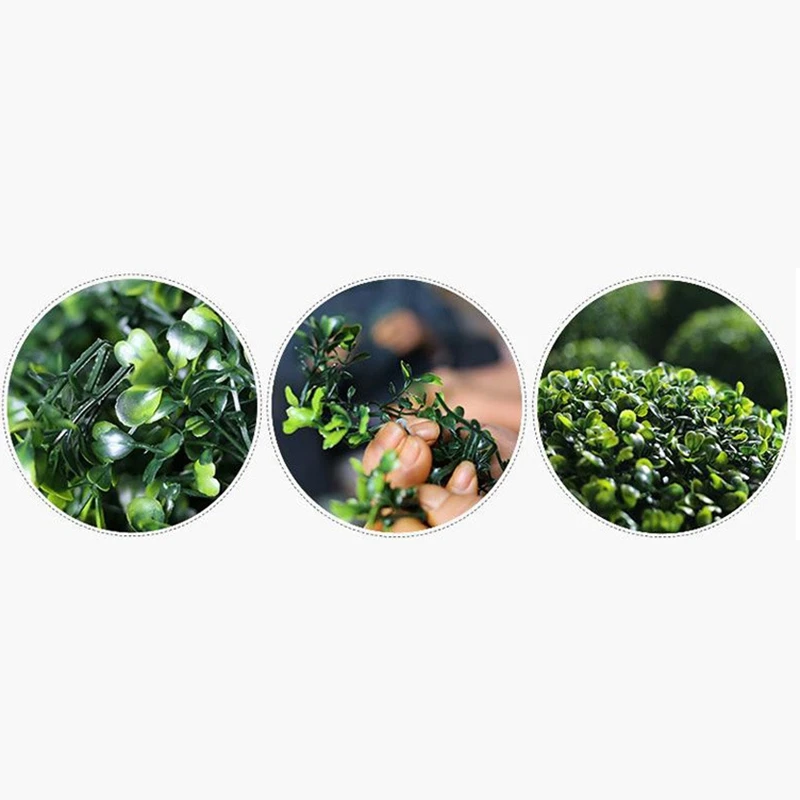 

Simulate Plastic Green Leave Ball Artificial Grass Ball Home Garden Wedding Party Decoration