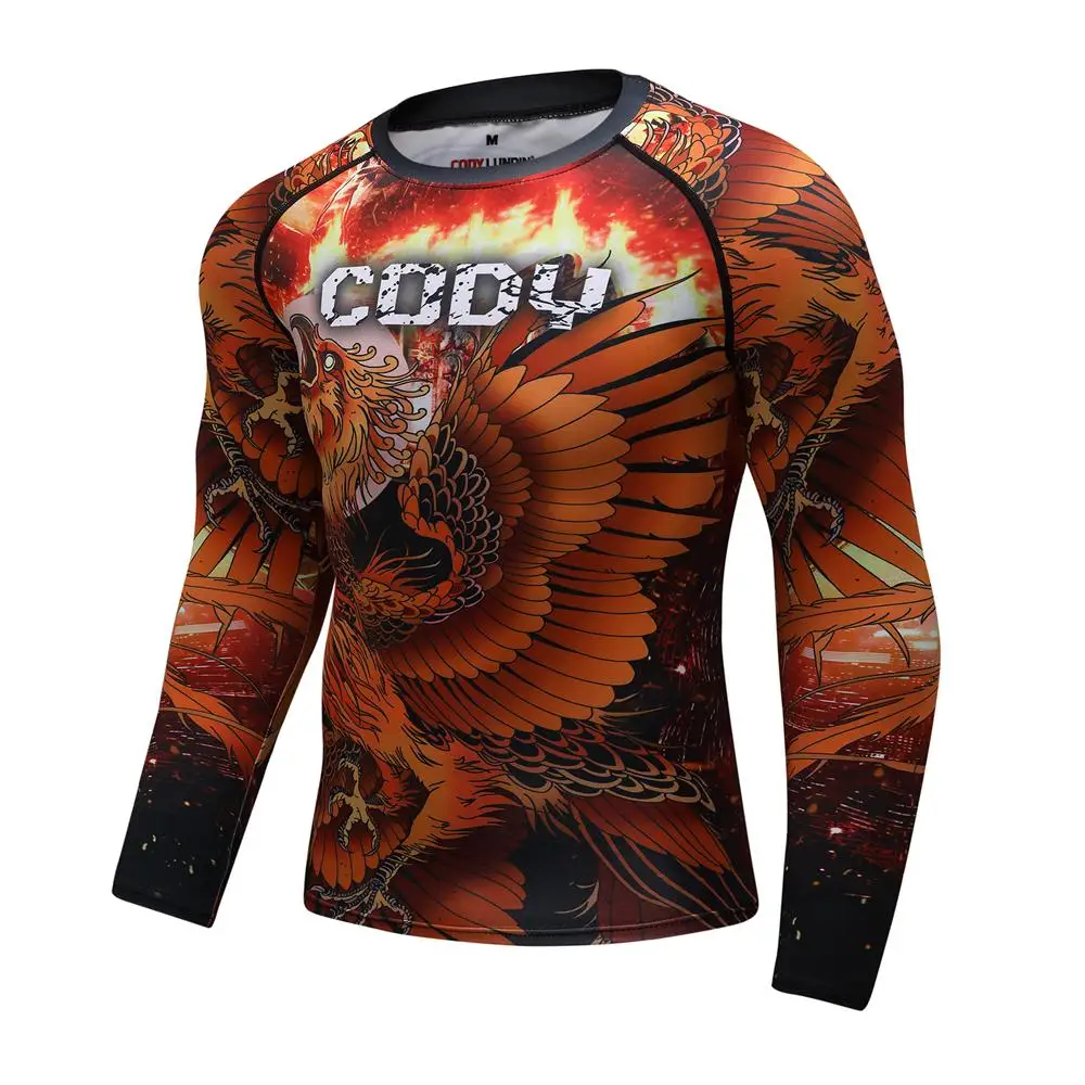 Jiu Jitsu Muay Thai футболка для мужчин Homme Boxing ММА кикбоксинг футболка для занятий спортом Боевая борьба фитнес Рашгард