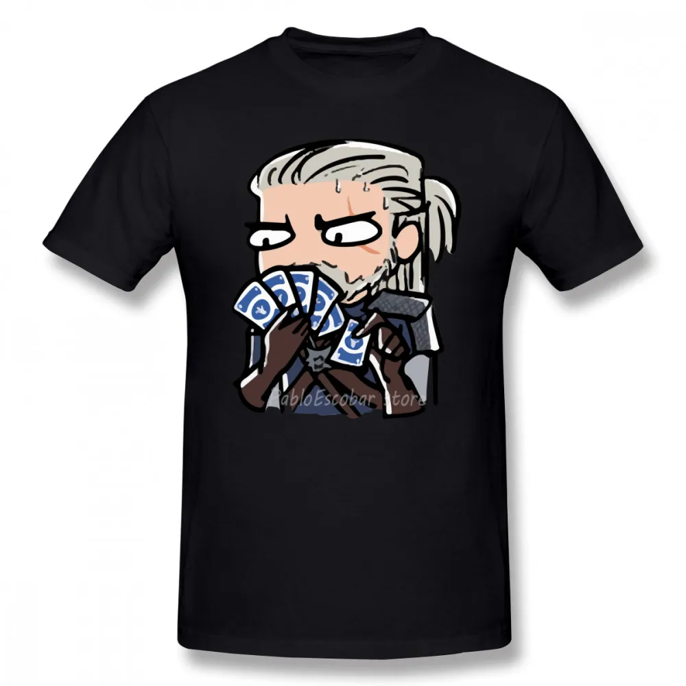 Black Футболка Gwent, футболка Gwent, 4xl, футболка с принтом, мужская, потрясающая, хлопковая, с коротким рукавом, Повседневная футболка - Цвет: Black