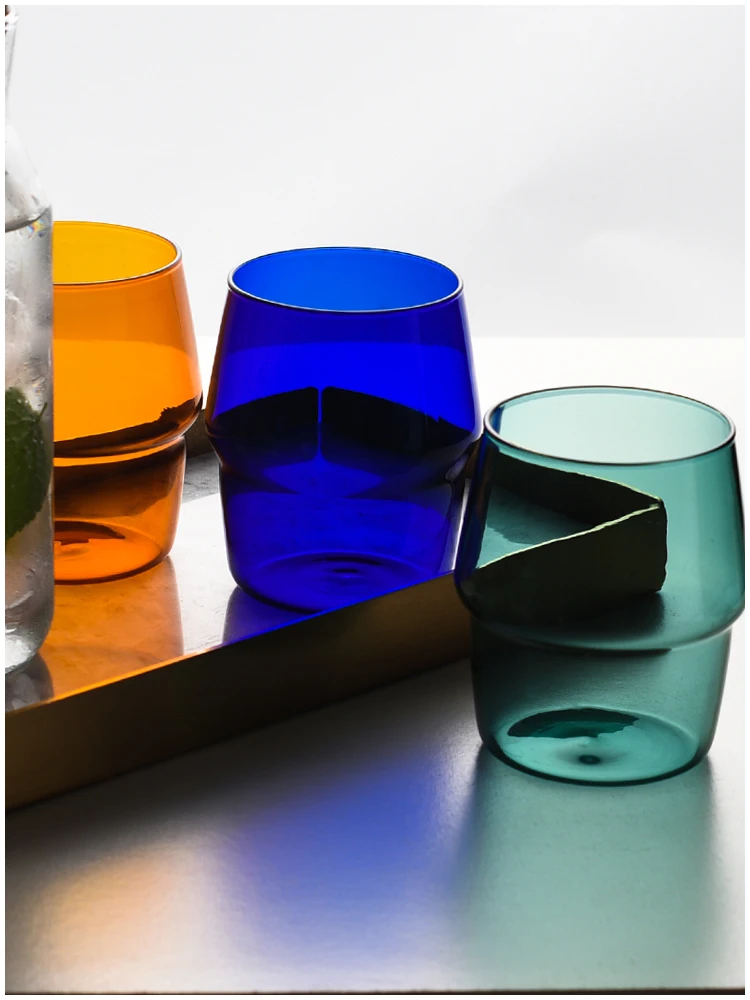 Скандинавские домашние и вечерние стеклянные чашки для кофе термостойкие воды