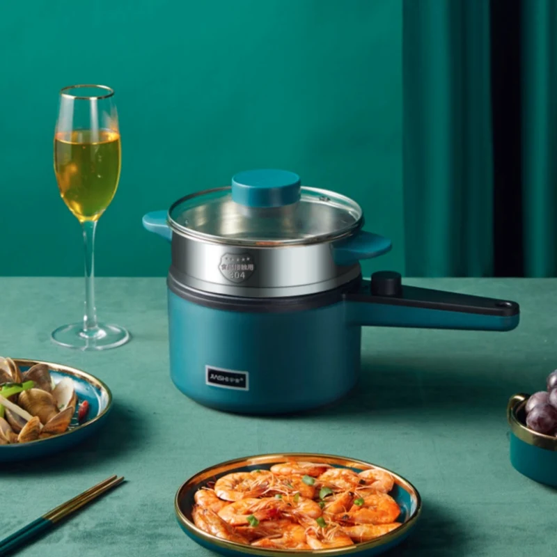 

220V Mini Multifunction Electric Cooking Machine Household Single/Double Layer Hot Pot Multi Electric Rice Cooker Non-stick Pan
