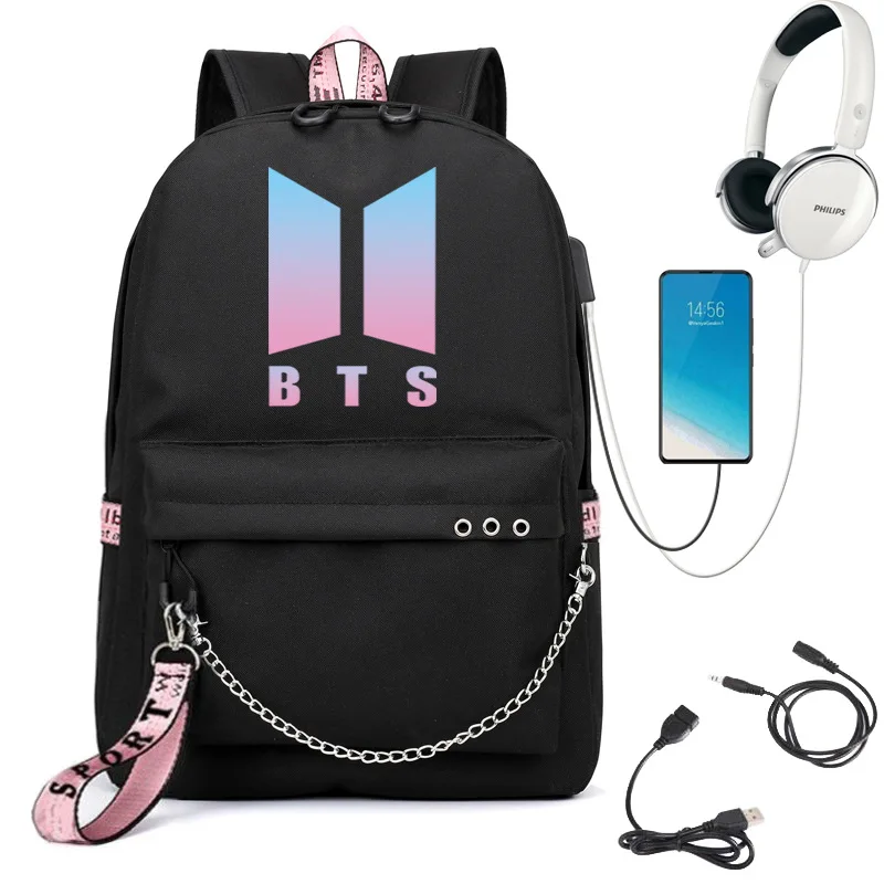 Bangtanes Boys Special Edition  New Style School Bag Related Celebrity Inspired Backpack Men s And Women s-Style Casual Sports