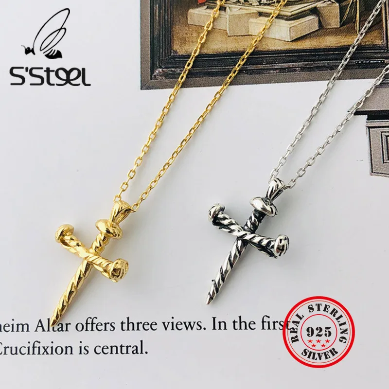 

Цепочка женская из серебра 925 пробы с кулоном в виде креста