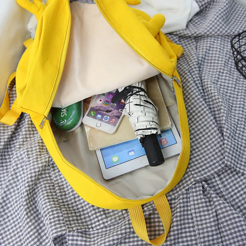 Модный новый персональный милый холщовый рюкзак с лягушкой из мультфильма милая