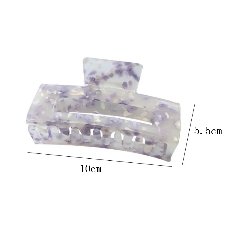 

Acrylic Printing Hairclips Vintage Hair Claw for Women Girls Hair Accessories Mulit-color Hair Clips Holder Elastic Hairpins