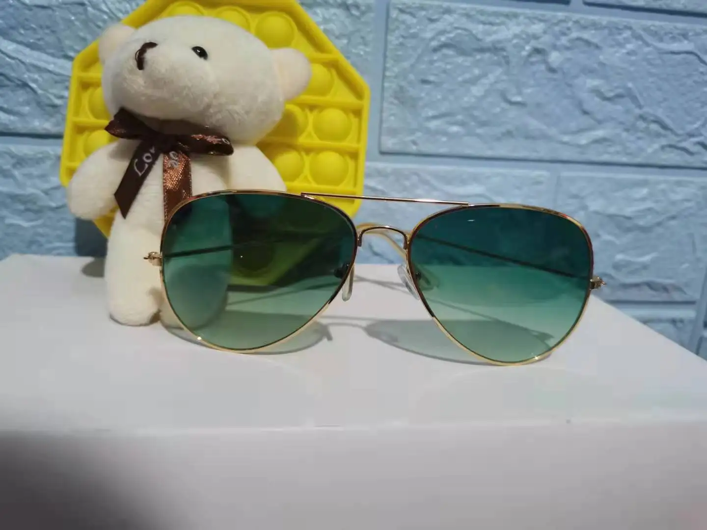 Классические Модные металлические солнцезащитные очки для мужчин и женщин