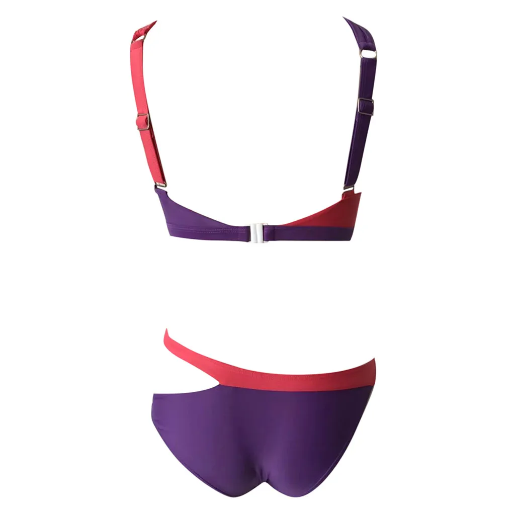 

2020 Patchwork Bikini Sexy Swimwear Women Swimsuit Bandeau Biquini Pad Push Up Beachwear Bikini Sets Swim Wear Mujer Summer
