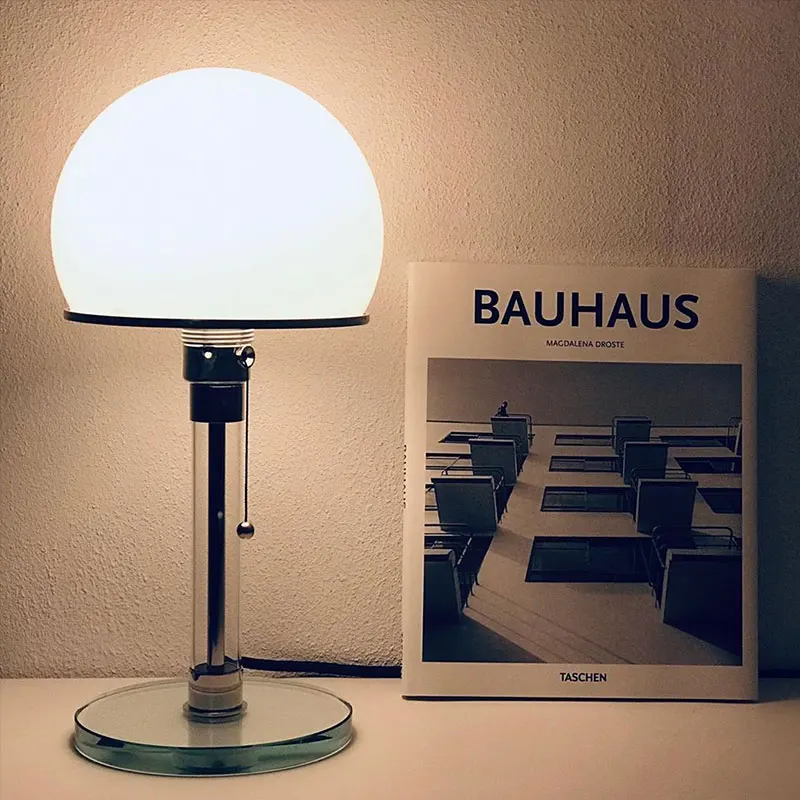 Danish Designer Table Lamp Bauhaus Nordic Lustre Glass Led Desk Lights Bedroom Bedside Home Deco Standing | Освещение