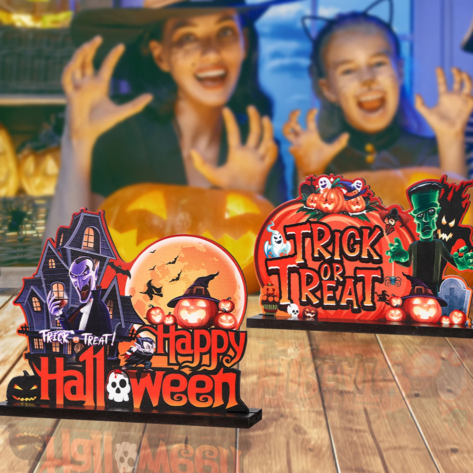 

3 шт., декоративные украшения для стола на Хэллоуин