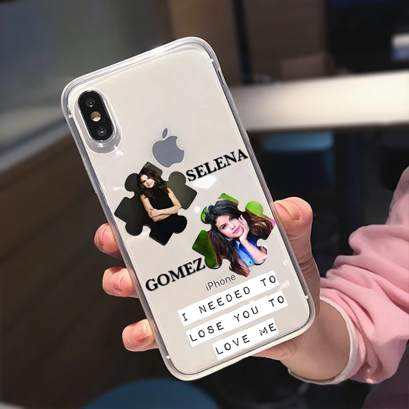 Певицы Селены Гомез потерять вам Love Me из мягкого ТПУ с редком случае для iPhone 12 11 Pro