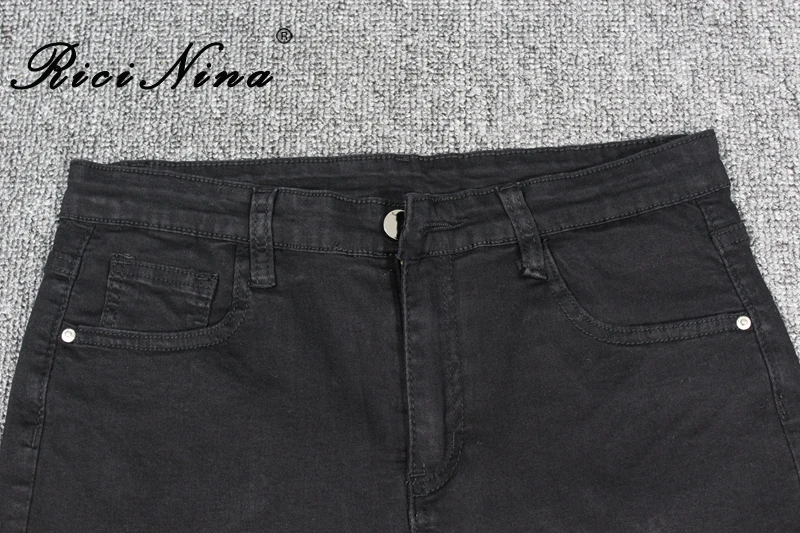 RICININA Jean Shorts Women High Waisted Zipper Buttons Pocket Short Femme T Jeans Mujer Summer Casual Plus Size Streetwear