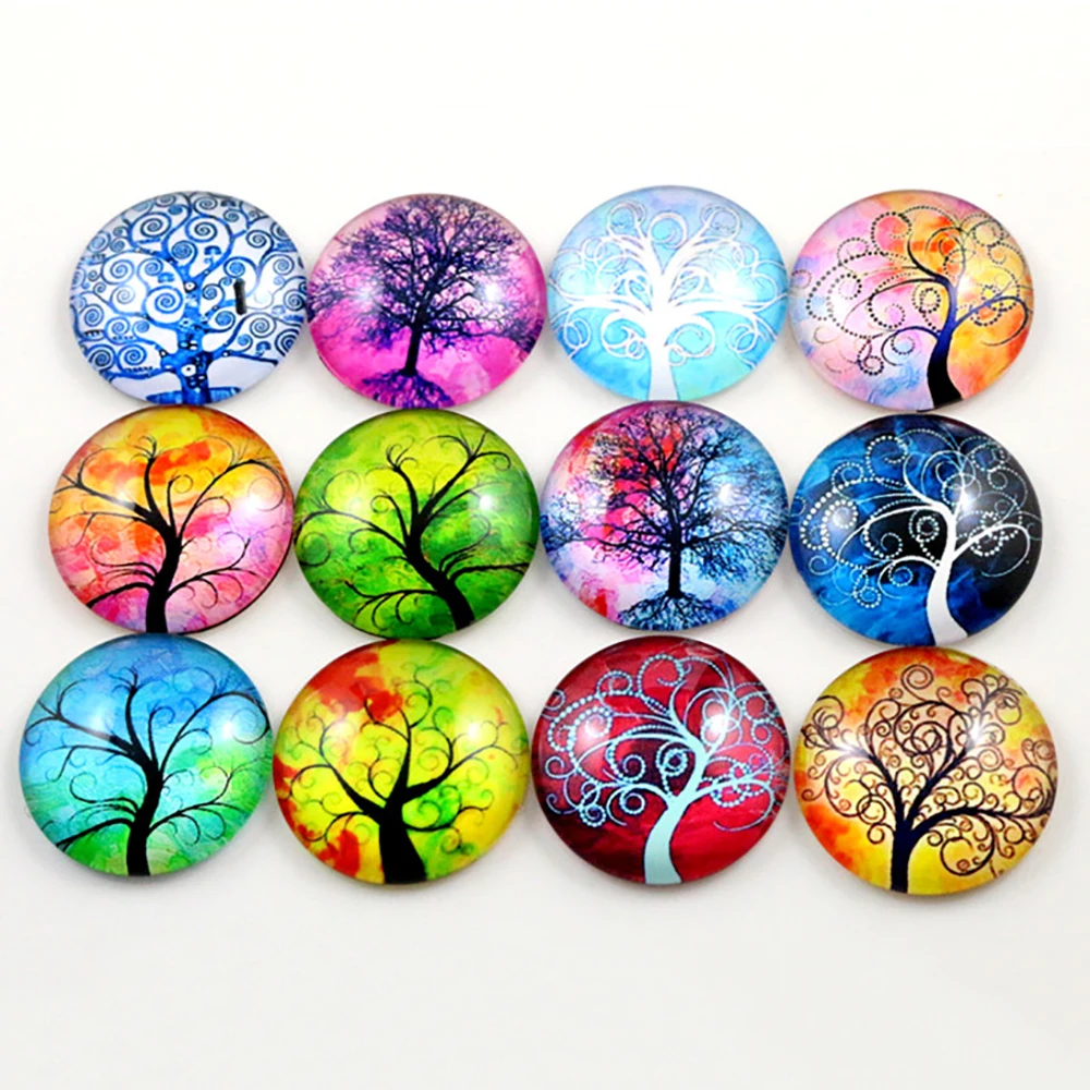 

Hot Sale 10pcs 25mm Mixed Handmade Photo Glass Cabochons (D6-41)
