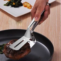 stainless steel barbecue clip fried shovel bbq tong kitchen tongs bread steak meat vegetable clamp kitchen bbq cooking tools