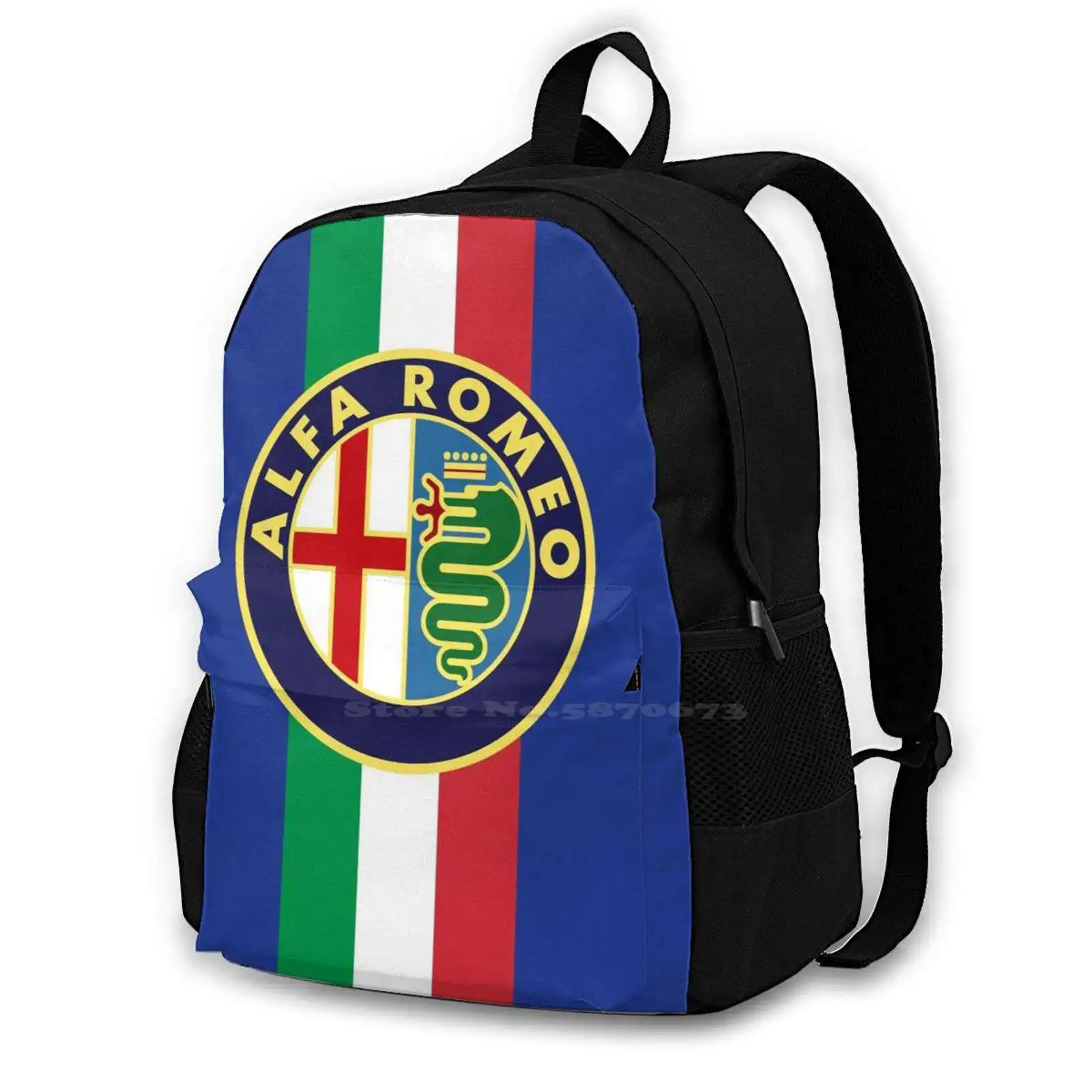 

Alfa Romeo Italy Stripe Fashion Bags Travel Laptop Backpack Alfa Romeo Alpha Giulia Giulietta Myth Stelvio 4C 8C 166 159 156