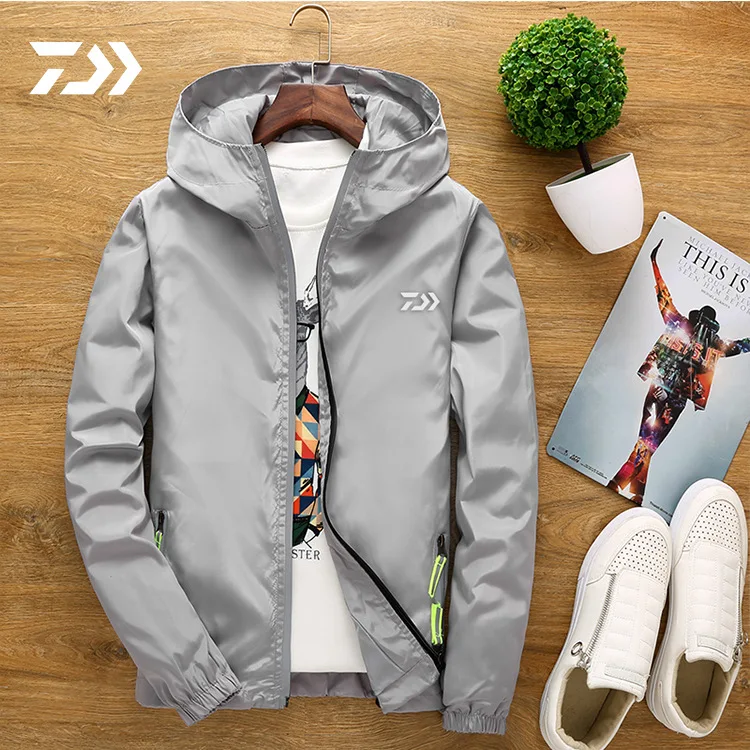 

Fishing Clothes Waterproof Breathable Jacket Thin Jacket Hooded 2021 Summer Outdoor Long Sleeved Sunscreen Fishing Clothing Male