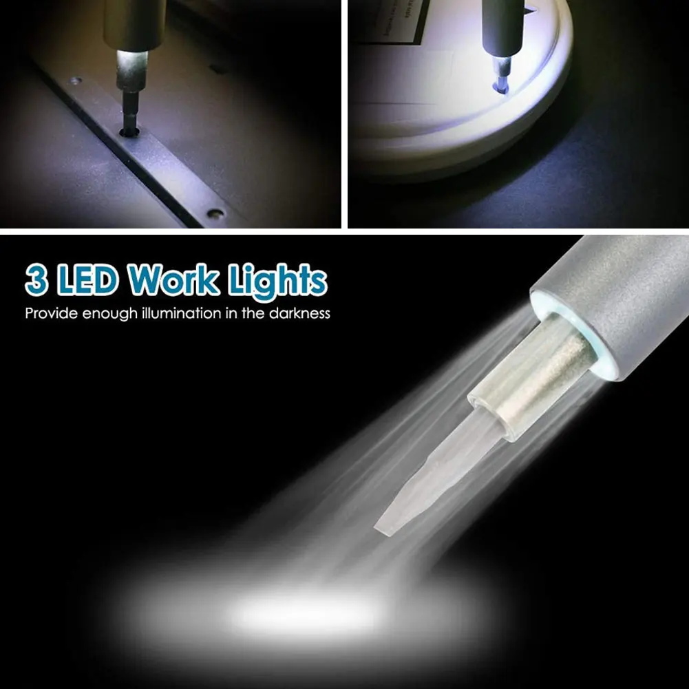 

28-In-1 Screwdriver Set Of Screw Driver Bit Multi-Function Precision Mobile Phone Repair Device Hand Tool LED Light USB Recharge