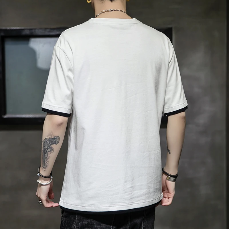 

2021 Brand New Cotton Men's T-shirt Short-sleeve Man T shirt Short Sleeve Pure Color Men t shirt T-shirts For Male Tops