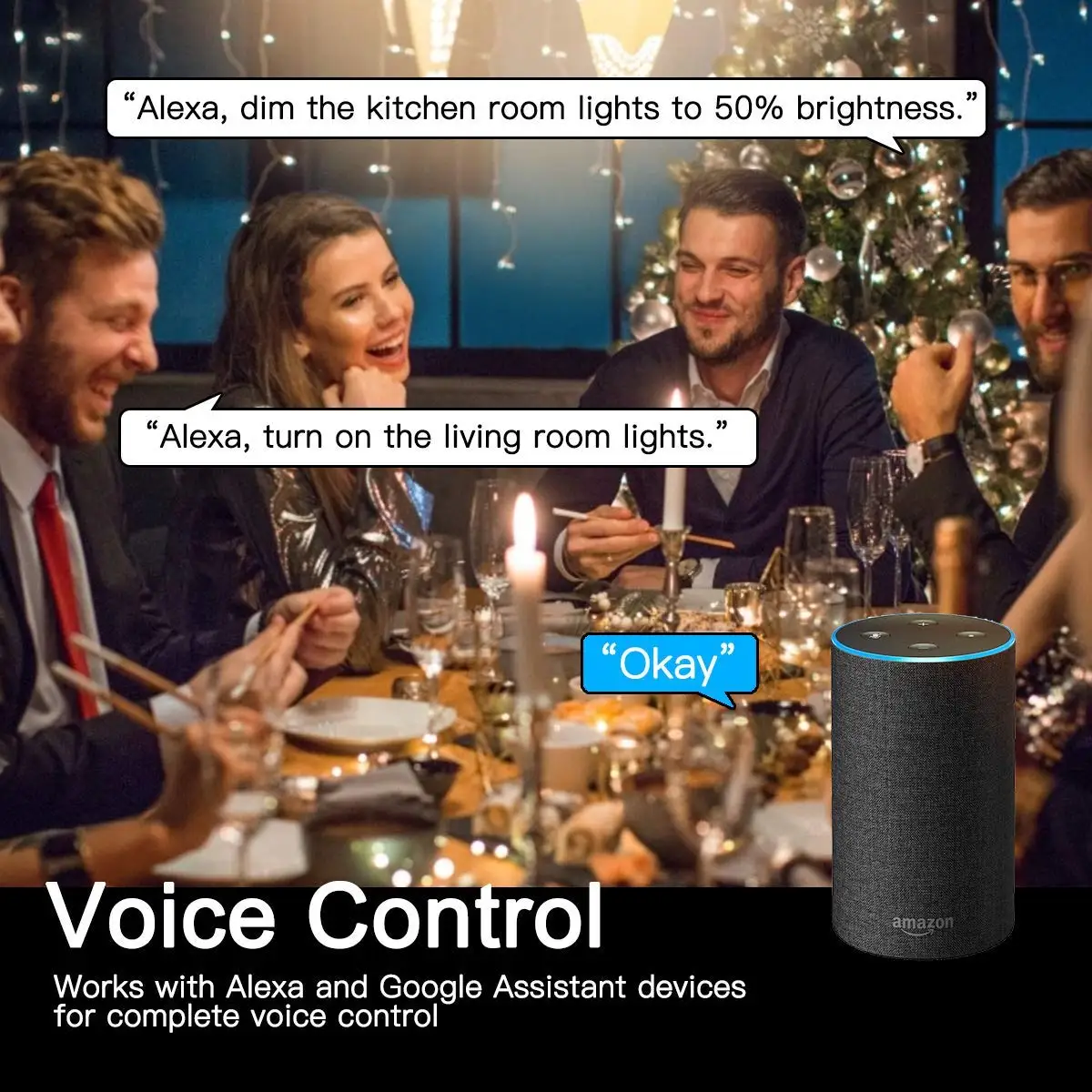 Умная Светодиодная лампа FROGBRO с регулируемой яркостью теплый белый свет 2700 к до