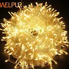 Гирлянсветильник Личная водонепроницаемая, 220 В, 10 м, 20 м, 50 м, для рождественвечерние, сказки, разноцветное Рождественское украшение s