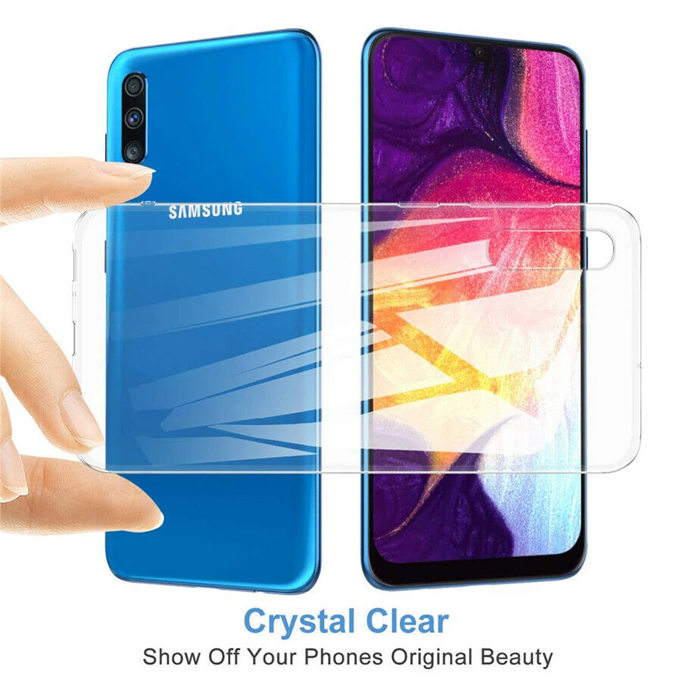 Для samsung Galaxy M10 M20 M30 A10 A20 A30 A40 A50 A70 Чехол Ультра Тонкий Мягкий ТПУ силиконовый чехол Прозрачный чехол для телефона