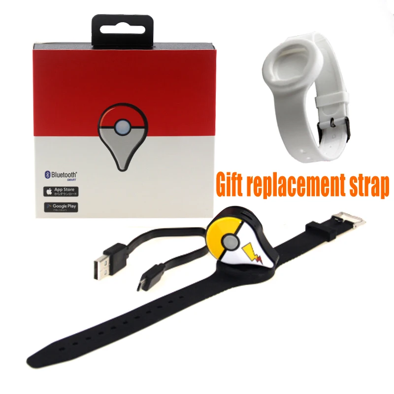 Новая версия Bluetooth браслет с автоматической ловлей для Pokemon GO Plus с перезаряжаемой батареей внутри с роскошной коробкой - Цвет: Lighting